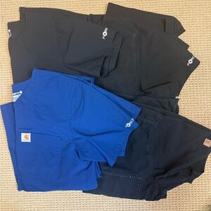 Lot of 4 Carhartt Small Scrub Tops